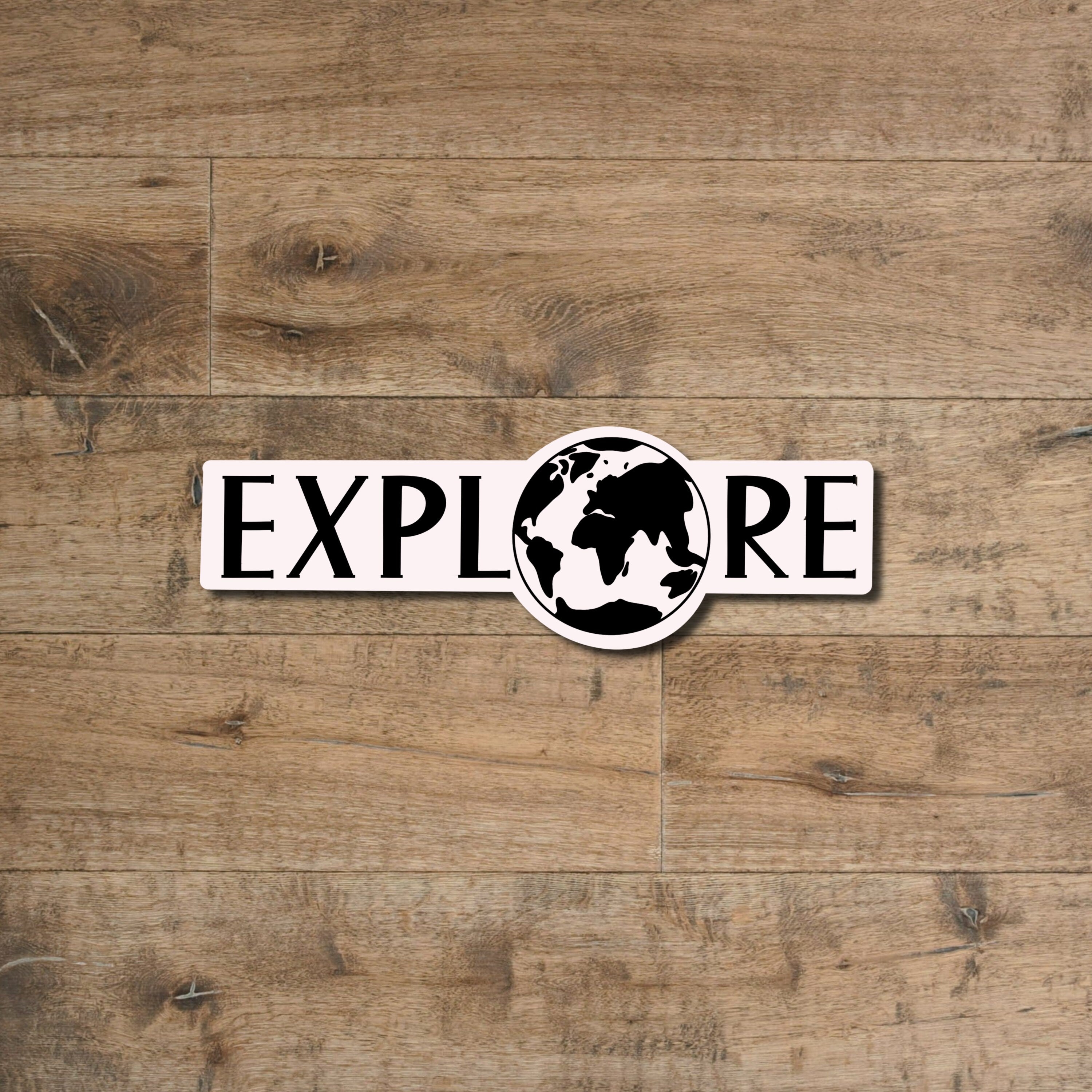 Explore travel sticker - waterproof vinyl decal for tumblers, notebooks, laptops, and more