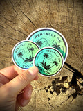 Mentally on Vacation Sticker - Waterproof decals for laptops, mirrors, tumblers, and more