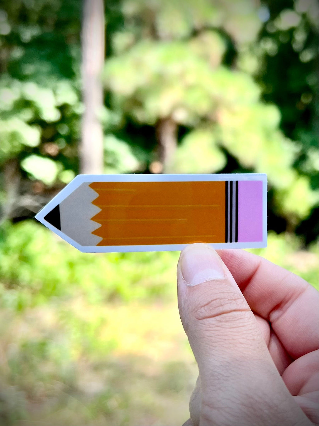 Personalized Pencil Sticker: Waterproof Vinyl Decal