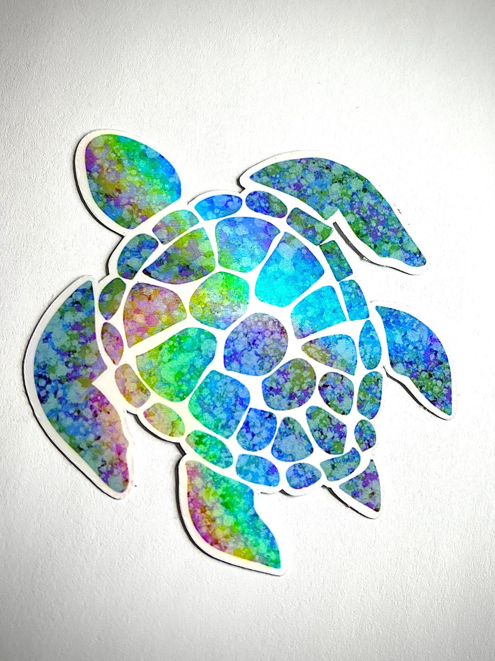 Sea turtle vinyl sticker - waterproof vinyl decal for tumblers, notebooks, laptops, and more