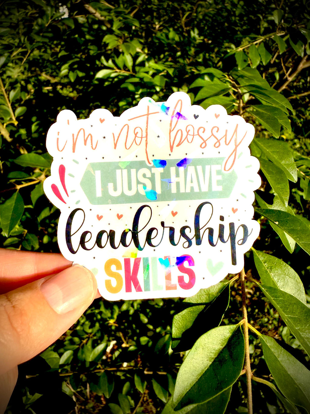 I'm Not Bossy Waterproof Laptop Decal | Sarcastic Girl Boss Sticker