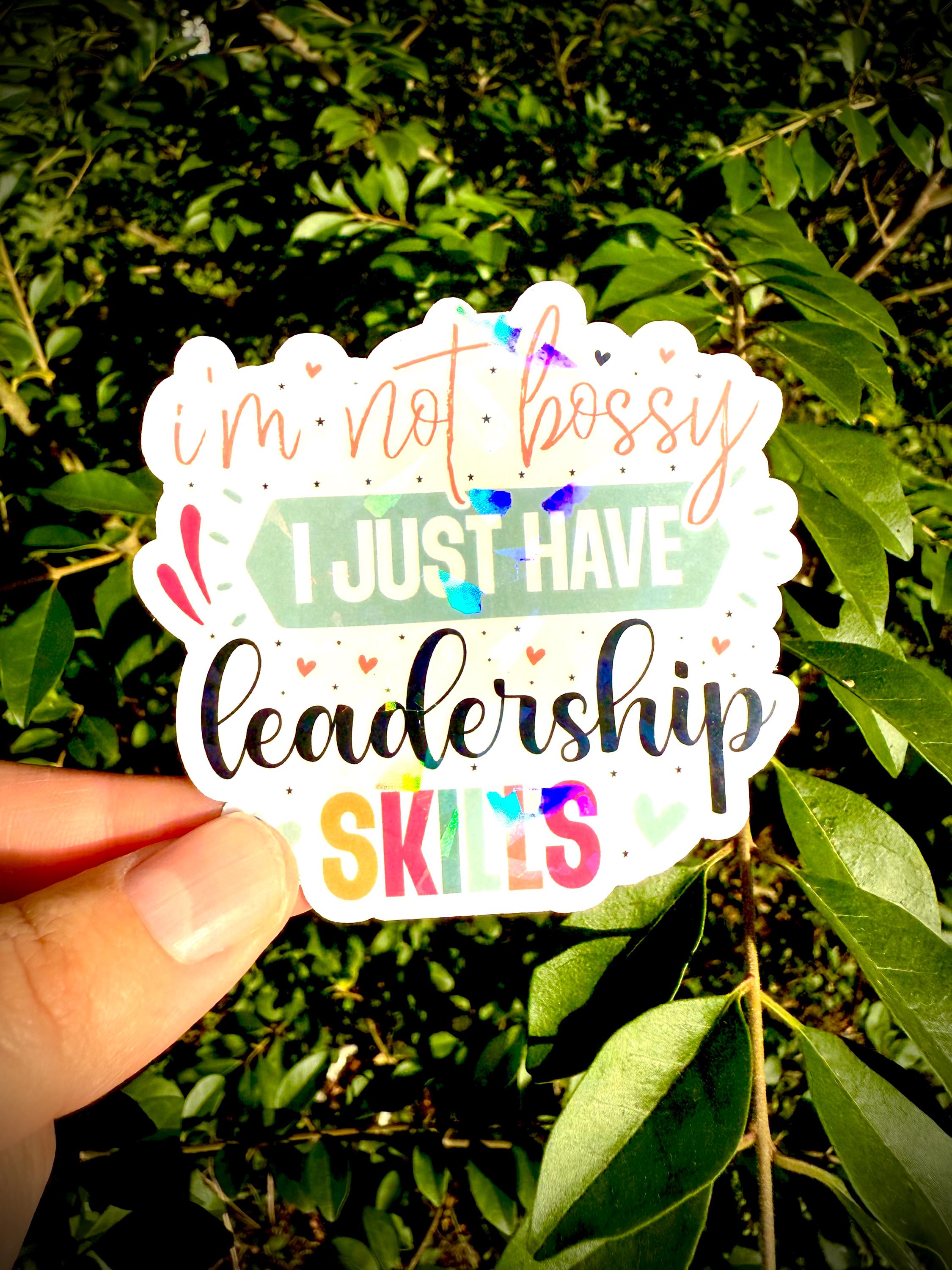 I'm Not Bossy Waterproof Laptop Decal | Sarcastic Girl Boss Sticker