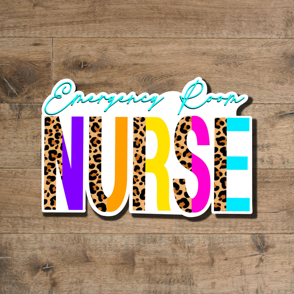 Emergency Room Nurse Sticker: Waterproof Laptop Decal