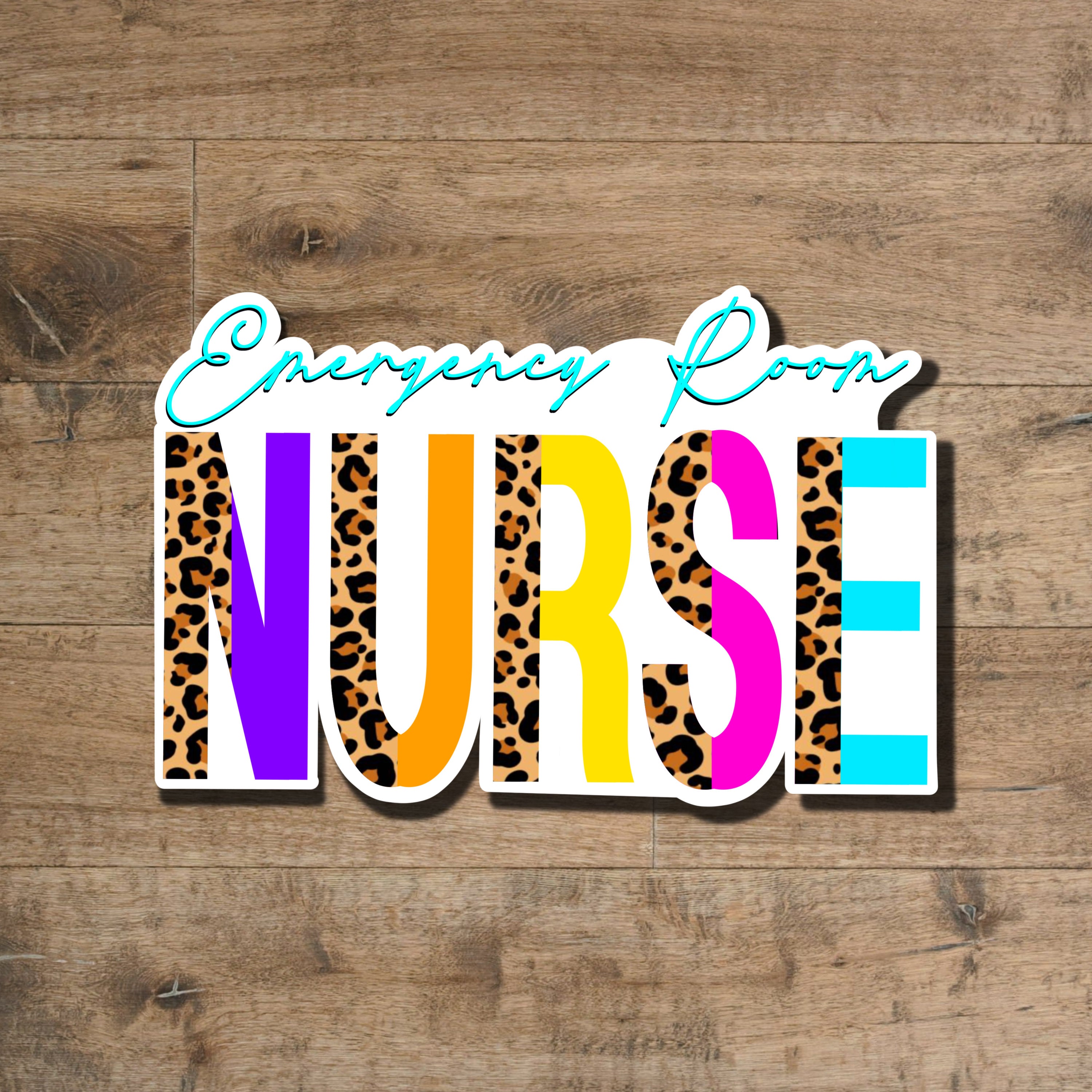 Emergency Room Nurse Sticker: Waterproof Laptop Decal